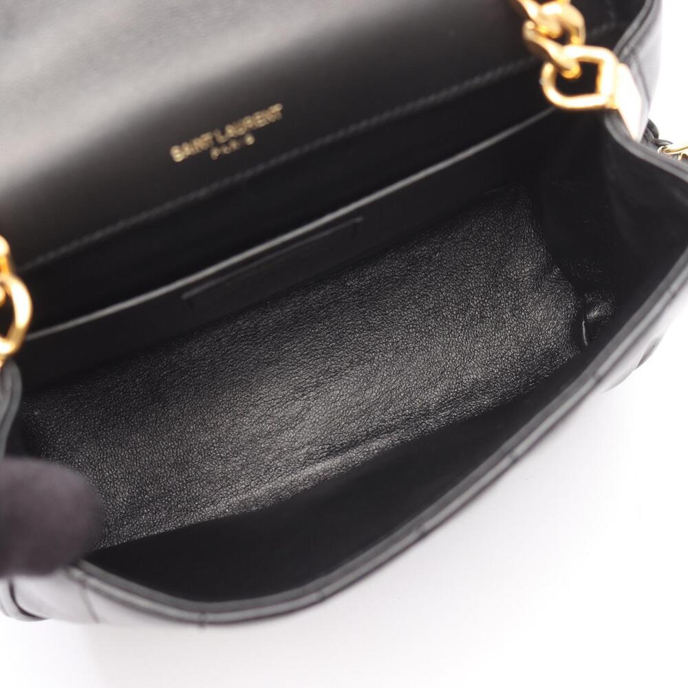 Saint Laurent Paris Vicky Shoulder Bag Leather Black - Picture 3 of 9